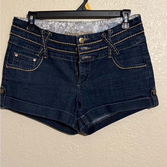 Boom Boom Jeans Dark Indigo Women's Jean Shorts - Picture 1 of 2